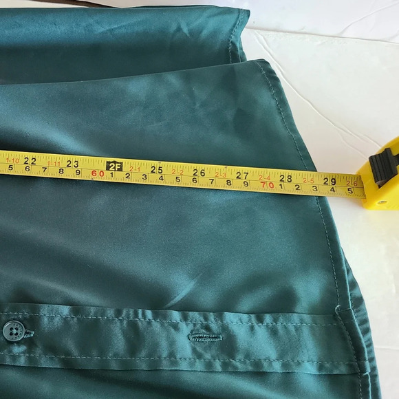 Equipment Polyester blouse women's sz.XXL green  button up breast pockets - Picture 12 of 16